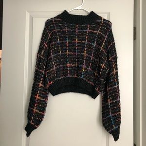 Multicolor Plaid Sweater